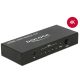 Delock HDMI UHD-kapcsoló, 5 x HDMI-bemenet > 1 x HDMI-kimenet, 4K