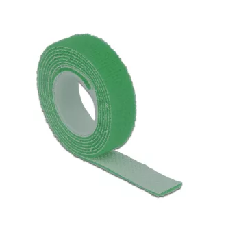   Delock Hurkolható rögzítok, 1 m x 13 mm (H x Sz) tekercs, zöld (18725)
