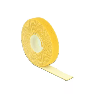   Delock Hurkolható rögzítok, 3 m x 13 mm (H x Sz) tekercs, sárga (18734)