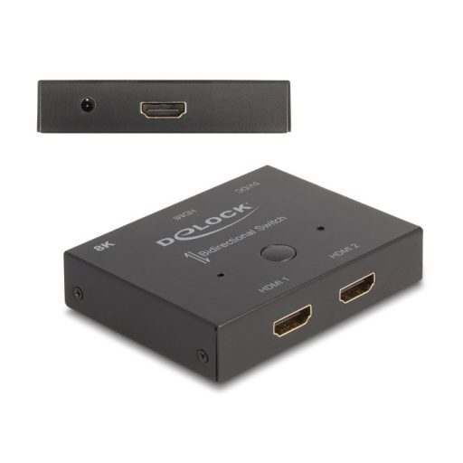 Delock HDMI 2 - 1 kapcsoló kétirányú 8K 60 Hz (18776)