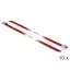 Delock Rozsdamentes Acél Kábelkötegek Hossza 400 x Szélesség 7,9 mm piros 10 db. (18783)