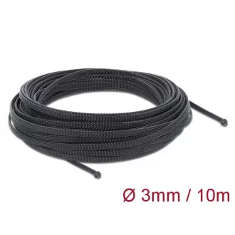  Delock Fonott kábelharisnya nyújtható 10 m x 3 mm fekete (18847)