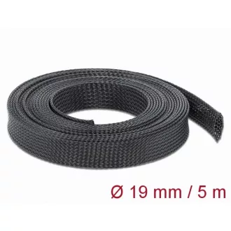   Delock Fonott kábelharisnya nyújtható 5 m x 19 mm fekete (18850)