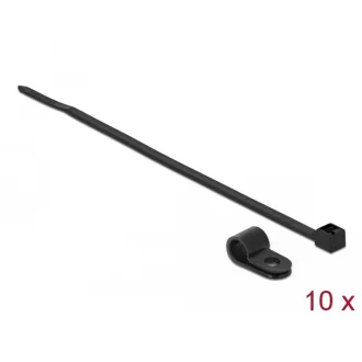   Delock Fekete színű, összekapcsoló pánt készlet 4,8 mm H 150 x Sz 2,5 mm kábelekkel (18862)