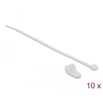   Delock Fehér színű, összekapcsoló pánt készlet 12,7 mm H 300 x Sz 4,8 mm kábelekkel (18869)