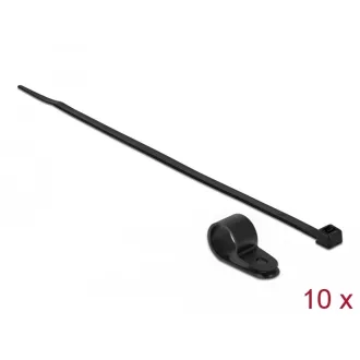   Delock Fekete színű, összekapcsoló pánt készlet 15,8 mm H 350 x Sz 4,8 mm kábelekkel (18872)