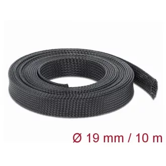   Delock Fonott kábelharisnya nyújtható 10 m x 19 mm fekete (18903)