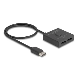   Delock DisplayPort kapcsoló 2 az 1-ben Kétirányú 8K (18906)