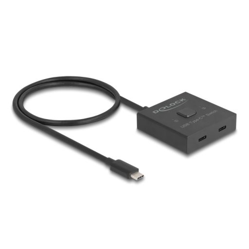 Delock USB 10 Gbps USB Type-C  kapcsoló 2 az 1-ben Kétirányú 8K (18911)