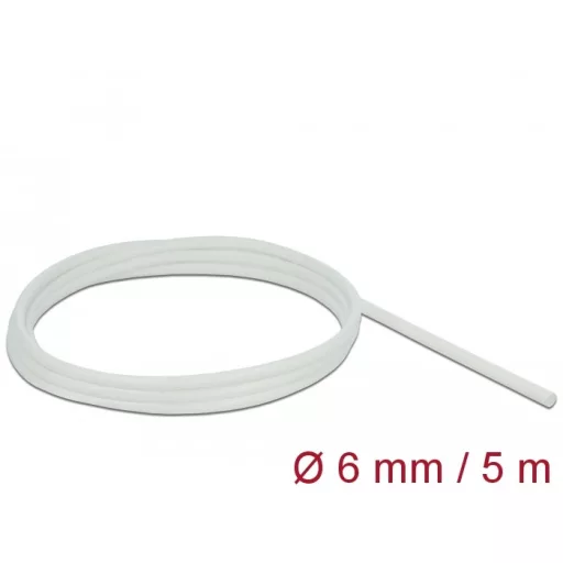 Delock Üvegszálas borítás 5 m x 6 mm fehér (18929)