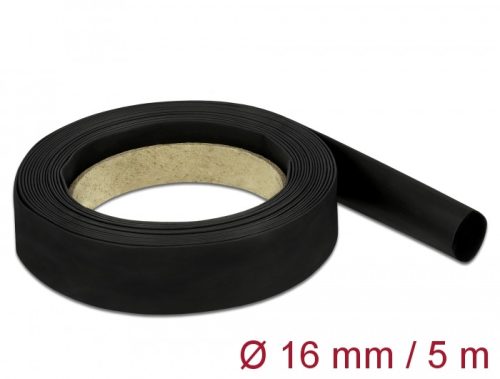 Delock Fekete zsugorcső 5 m x 16 mm (18940)