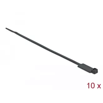   Delock Kábelkötöző címkével Hx 270 x Sz 4,8 mm, 10 darab fekete (18961)