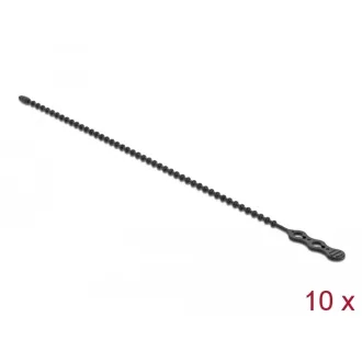   Delock Újrahasználható kötöző Hx 210 x Sz 4,5 mm 10 db. fekete (18966)