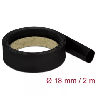 Delock Fekete zsugorcső 2 m x 18 mm (18984)