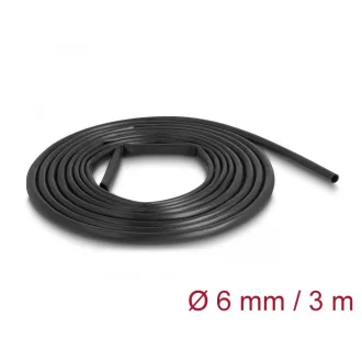   Delock PVC szigetelő borító cső 3 m x 6 mm fekete (18992)