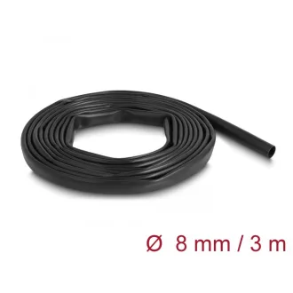   Delock PVC szigetelő borító cső 3 m x 8 mm fekete (19000)