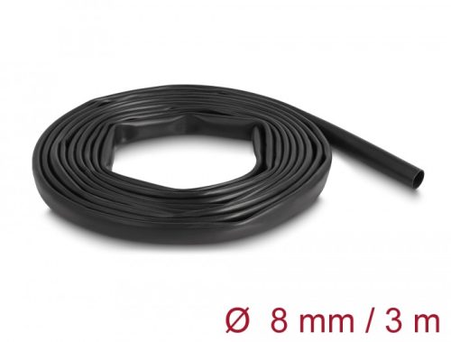 Delock PVC szigetelő borító cső 3 m x 8 mm fekete (19000)