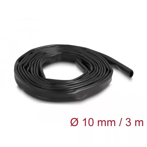 Delock PVC szigetelő borító cső 3 m x 10 mm fekete (19009)