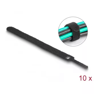   Delock Befűzős kábelkötegelő hossza 150 mm fekete 12 mm, 10 db. (19010)