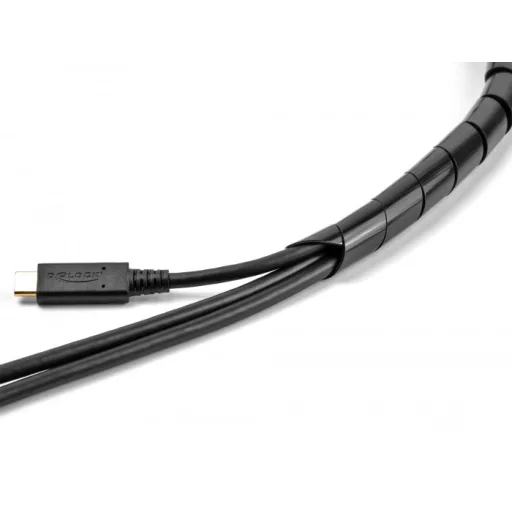 Delock Spirál flexibilis tömlő 2 m x 10 mm fekete (19014)