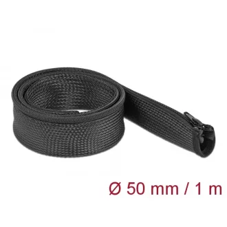   Delock Befont karmantyú zipzáras szorítóval 1 m x 50 mm-es fekete (19166)