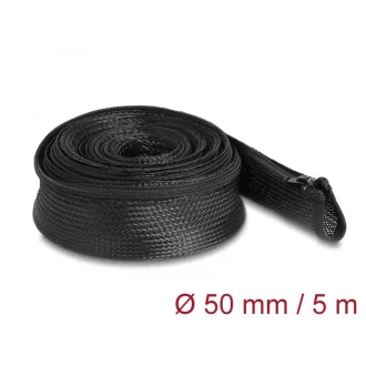   Delock Befont karmantyú zipzáras szorítóval hőállóság egészen 5 m x 50 mm-es fekete (19173)