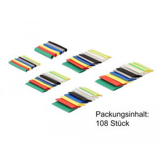   Delock Hőre zsugorodó csőkészlet 108 darab válogatott színben (19400)