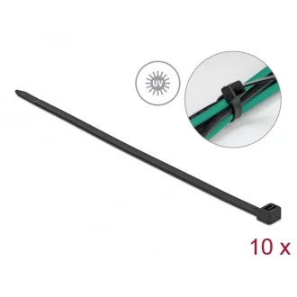   Delock UV álló kábelkötözo 920mm x 9,0 mm, 10 db fekete (19563)