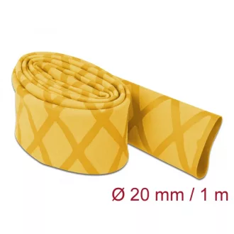   Delock Zsugorcső X-mintás nem csúszós 1 m x 20 mm sárga (19595)