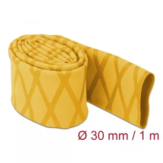   Delock Zsugorcső X-mintás nem csúszós 1 m x 30 mm sárga (19599)