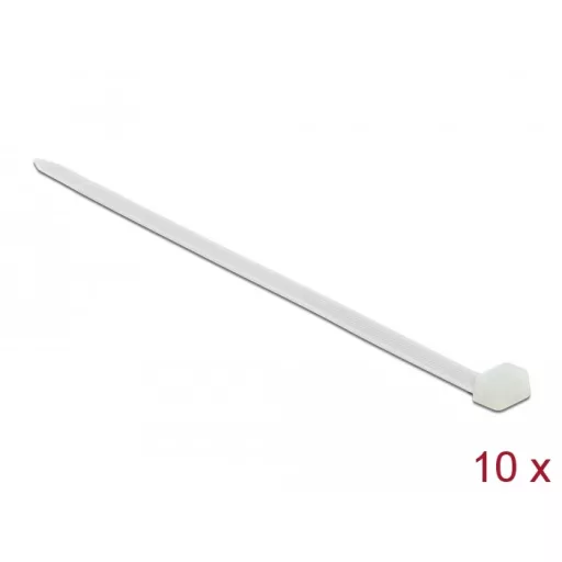 Delock Kábelkötegelő 800 x 8,8 mm (H x Sz), 10 darab fehér (19645)