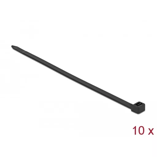 Delock Kábelkötegelő 920 x 9 mm (H x Sz), 10 darab fekete (19674)