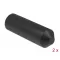 Delock 80 x 25 mm méretű lezáró vég belül ragasztó felülettel 2 db. fekete (19841)