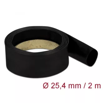   Delock Fekete, hőre szűkülő tubus 2 m x 25,4 mm méretű szűkülési aránya 4:1 (20670)