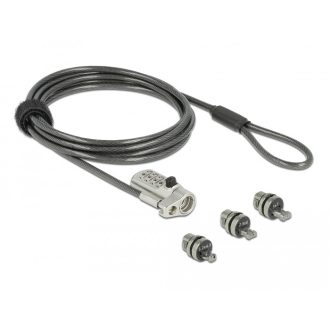   Navilock Kensington három zárfejjel és kombinálható csatlakoztatóval , Noble Wedge és Nano típusokho (20677)