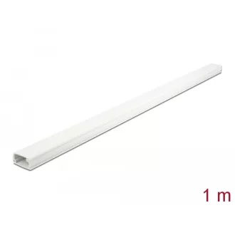   Delock Kábelcsatorna fedéllel 26 x 13 mm - hossza 1 m fehér (20721)