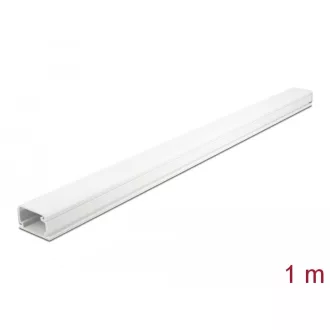   Delock Kábelcsatorna fedéllel 35 x 20 mm - hossza 1 m fehér (20722)