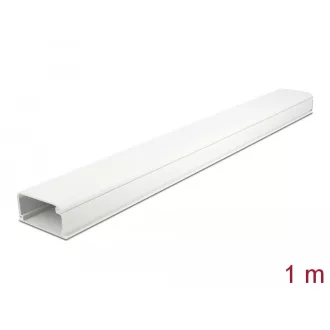   Delock Kábelcsatorna fedéllel 57 x 28 mm - hossza 1 m fehér (20723)