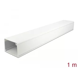   Delock Kábelcsatorna fedéllel 83 x 54 mm - hossza 1 m fehér (20724)