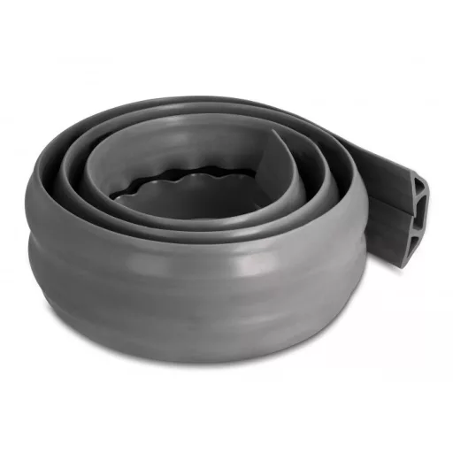 Delock PVC flexibilis kábelcsatorna 70 x 13 mm - hosszúság 1,5 m szürke (20733)