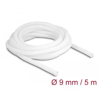   Delock Fonott kábelharisnya önzáródó 5 m x 9 mm fehér (20807)