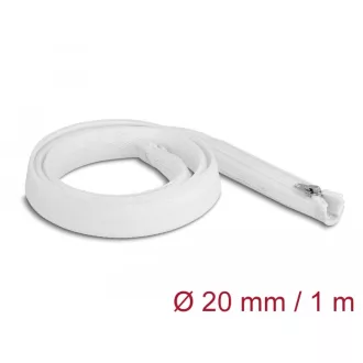   Delock Befont karmantyú zipzáras szorítóval hőállóság egészen 1 m x 20 mm-es fehér (20821)