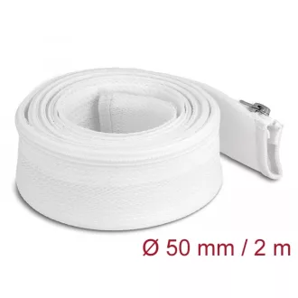   Delock Befont karmantyú zipzáras szorítóval hőállóság egészen 2 m x 50 mm-es fehér (20829)