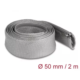   Delock Befont karmantyú zipzáras szorítóval hőállóság egészen 2 m x 50 mm-es szürke (20832)