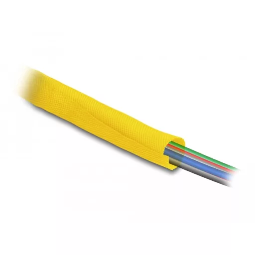 Delock Szőtt önzáródó karmantyú hőállóság egészen 2 m x 25 mm-es, sárga (20871)