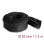 Delock Kábelbújtató neoprén hajlékony zipzárral 1,5 m x 100 mm fekete színű (20913)