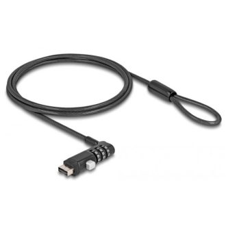   Navilock Laptop biztonsági kábel A-típusú USB csatlakozó felülethez kombinált zárral (20916)