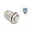 Delock Nyomógomb beszereléshez 12 mm 4 x forrasztási csatlakozó LED kék (20984)
