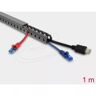   Delock Huzalozási csatorna 25 x 25 mm - hosszúsága 1 m szürke (22027)