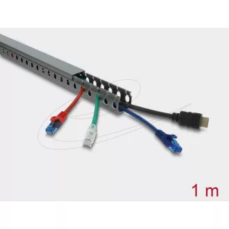   Delock Huzalozási csatorna 30 x 30 mm - hosszúsága 1 m szürke (22028)